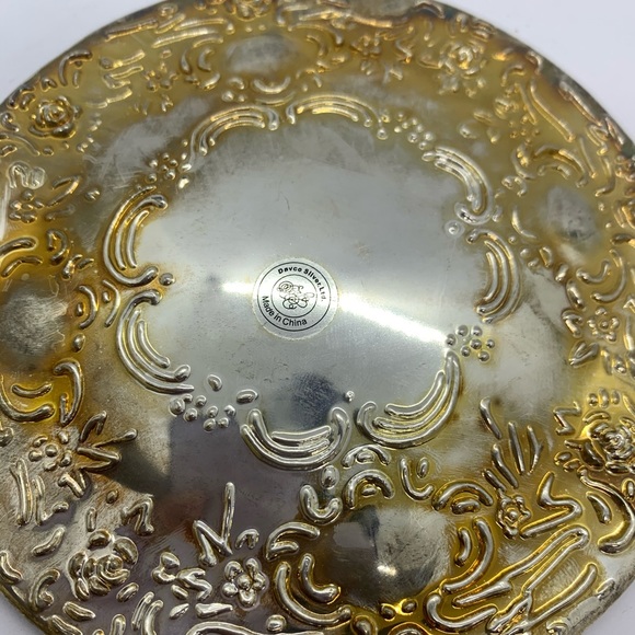 Vintage Davco Silver played mirror and brush set - Picture 4 of 8